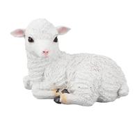 Hapivida Statue di Pecora, Figurina di Agnello a Mano Fatta a Mano per Decorazioni per Esterni Fai -Da -Te Interni (Dire bugie)