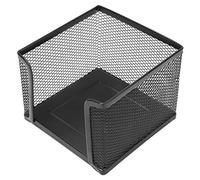 Hapivida Supporto per Memo in Rete, Dispenser per Blocchetti per Appunti in Metallo Dispenser per Appunti Supporto per Carte Organizzatore per Ufficio, Casa, Scuola, Scrivania (Nero)