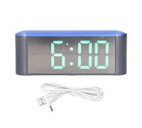 Hapivida Sveglia Digitale, Orologio da Tavolo Elettronico LED con Display Ampio, Funzione Sveglia, Riposo, Memoria Ora, 12/24 Ore, Alimentazione USB o Batteria, per Casa Ufficio (Verde)