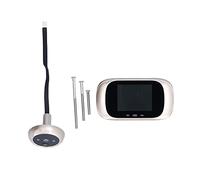 Hapivida Videocitofono Digitale con Schermo LCD 2.8 Pollici, Visione Notturna Infrarossi Ripresa 90 Gradi Memoria Integrata, per Sicurezza Domestica (Oro)