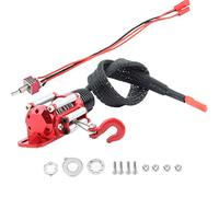 Hapivida, Winch Elettrico Metallo per Auto RC Scalatori 1:10, Funzione di Risalita con Cavo Nylon, CNC di Precisione, Compatibile con SCX10 D90 D110 TF2 TRX4 KM2 per Veicoli Arramp