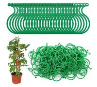 HaploS 300 Pezzi Supporto per Pianta Rampicante Clip, Giardino Piante Clip, Clip di Supporto per Piante da Orto, per Protezione e Connessione Fiori, Viti, Legacci per Pomodori, Canne per Pomodori