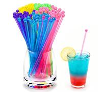 HAPMARS Bastoncini di agitazione in plastica a 5 colori, per cocktail e caffè, bastoncini di lecca da 7,24 pollici