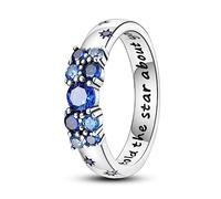 Hapour 925 Sterling Silver Ring per donna impilabile Eternity graziosi anelli a fascia con pietre CZ