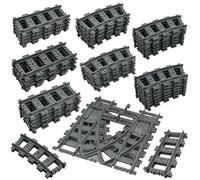 Hapoyxm City Binari City Scambi Binari dei Blocchi di Costruzione della Città Idee Regalo per Ragazzi, Ragazze e Bambini (54 pezzi)