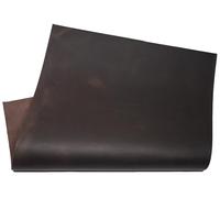 HAPPER STUDIO Pelle bovina spessore 1,7 mm. Pull-Up Crazy Horse - Fogli in vera pelle cerata per fai da te (1, marrone caffè, A2 (420 x 594 mm)