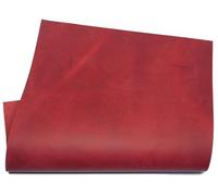HAPPER STUDIO Pelle di manzo spessore 1,6 mm. Pull-Up Crazy Horse pelle cerata. Foglie di vero cuoio per il fai da te. (1, Rosso, A3 (297 x 420 mm))
