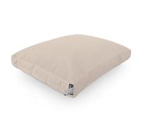 Happers Cuscino da Pavimento Toldotex Antimacchia Multifunzione per Esterno, Panca, Divano Pallet, Chill Out - Ecru Tinta Unita 60x80