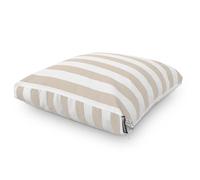 Happers Cuscino da Pavimento Toldotex Antimacchia Multifunzione per Esterno, Panca, Divano Pallet, Chill Out - Ecru A Righe 60x60