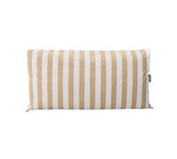 Happers Cuscino per Pallet da Esterno 120x60x20 cm Utilizzabile come Seduta o Schienale Tessuto Antimacchia Sfoderabile Lavabile in Lavatrice per Divano Pallet Righe Beige