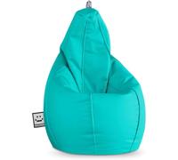 Happers - Pouf a Forma di Pera, finta pelle, Turchese, X-Large