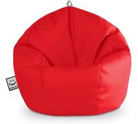 Happers Pouf Bambini Poltrona Morbida a Sacco per Sedersi con Imbottitura Puff per Gioco Relax Lettura Puffo Interno Ecopelle Quotidiano di lunga Durata Rosso