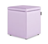 Happers - Pouf cubo Arcon, in similpelle, per interni, colori assortiti Único Malva