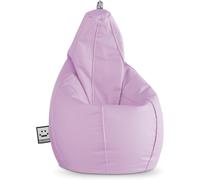Happers Pouf Poltrona a Sacco Similpelle per uso Interno Lavanda XL