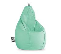 Happers Pouf Poltrona a Sacco Similpelle per uso Interno Menta XXL