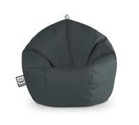 Happers Pouf Poltrona per Bambini in Similpelle per uso Interno Grigio