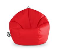 Happers Pouf Poltrona per Bambini in Similpelle per uso Interno Rosso
