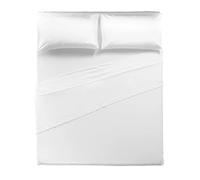 HAPPIDEA COMPLETO LETTO MATRIMONIALE BIANCO 100% COTONE