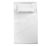 HAPPIDEA COMPLETO LETTO PIAZZA 1/2 BIANCO 100% COTONE