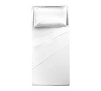 HAPPIDEA COMPLETO LETTO SINGOLO BIANCO 100% COTONE