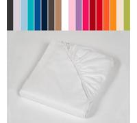 Happidea Lenzuola con Angoli 2 PIAZZE Bianco, 175X200