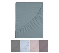 Happidea - Lenzuola Sotto Con Angoli Elastici, Caldo 100% Flanella Cotone, Invernale, Prodotto in Italia, Tinta Unita, Singolo 90x200, Colore eucalipto