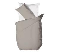 HAPPIDEA PARURE COPRIPIUMINO PIAZZA 1/2 SABBIA 100% COTONE