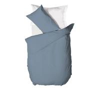 HAPPIDEA PARURE COPRIPIUMINO SINGOLO AZZURRO POLVERE 100% COTONE