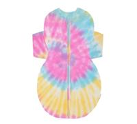 Happiest Baby Sacco Nanna SNOO Sack - Cotone 100% Biologico - Favorisce un Corretto Sviluppo Delle Anche (Tie Dye Rainbow, Grande)