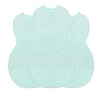 Happiest Baby Sleepea - Coperta fasciante per bambini in 100% cotone biologico, progettata dal medico, favorisce uno sviluppo sano dell'anca, confezione da 3 (verde acqua, S, M, L)