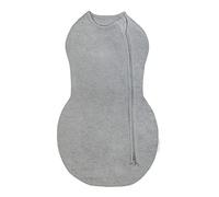 Happiest Baby Sleepea Fasciatura Rapida Comforter - Cotone 100% Biologico - Favorisce un Corretto Sviluppo Delle Anche (Grigio, Piccolo)