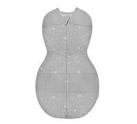 Happiest Baby Sleepea Fasciatura Rapida - Cotone 100% Biologico - Favorisce un Corretto Sviluppo Delle Anche (Stelle Grafite, Large)