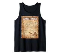 Happiness Found Here Vintage Pirate Map Crab Canotta