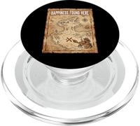Happiness Found Here Vintage Pirate Map Crab PopSockets PopGrip per MagSafe