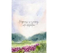Happiness is a journey not a destination: Inspirational A5 size notebook with 100 ruled pages