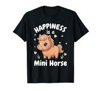 Happiness Is A Mini Horse Lover - Cavallo in Miniatura per Ragazze Maglietta
