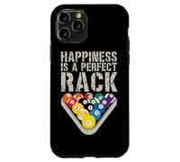 Happiness is a perfect rack biliardo giocatore biliardo snooker Custodia per iPhone 11 Pro