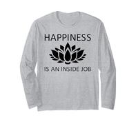Happiness is an Inside Job - Fiore di Loto Maglia a Manica