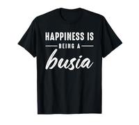 Happiness Is Being A Busia For Cute Grandma Mothers Day Maglietta