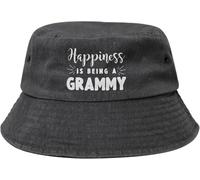 Happiness Is Being A Grammy Cappello da Pesca Unisex Cappelli da Sole per Uomini Donne, Giardinaggio Caccia Esterno Casual Cappello Bob