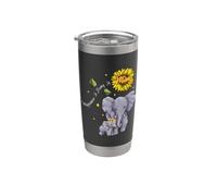 Happiness Is Being A Mom Elephant Lover Mother's Day Bicchiere termico in acciaio inox doppia parete