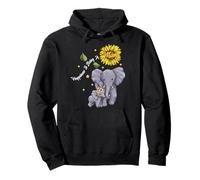 Happiness Is Being A Mom Elephant Lover Mother's Day Felpa con Cappuccio