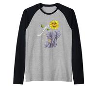 Happiness Is Being A Mom Elephant Lover Mother's Day Maglia con Maniche Raglan