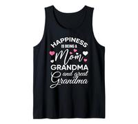 Happiness Is Being A Mom Grandma Cute Mothers Day Grandma Canotta