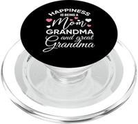 Happiness Is Being A Mom Grandma Cute Mothers Day Grandma PopSockets PopGrip per MagSafe