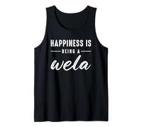 Happiness Is Being A Wela For Cute Grandma Mothers Day Canotta