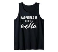 Happiness Is Being A Wella For Cute Grandma Mothers Day Canotta