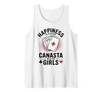 Happiness Is Playing Canasta Gioco di Carte con Le Ragazze Canotta