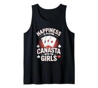 Happiness Is Playing Canasta Gioco di Carte con Le Ragazze Canotta