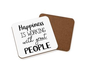Happiness Is Working Con Ottimo Persone Sottobicchiere Badante Nurse Insegnante